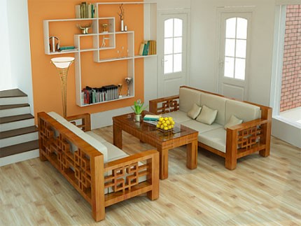 Ghế gỗ khi bọc đệm sẽ mang đến sự thẩm mỹ
